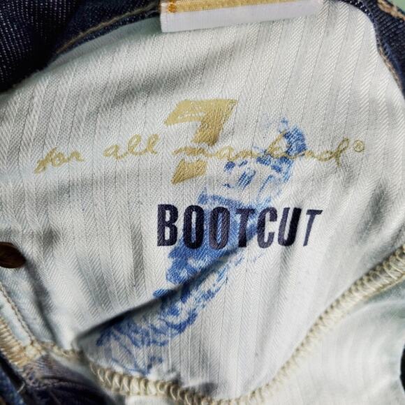7 For All Mankind BootCut Medium Wash Jeans Size 29 - Picture 6 of 8